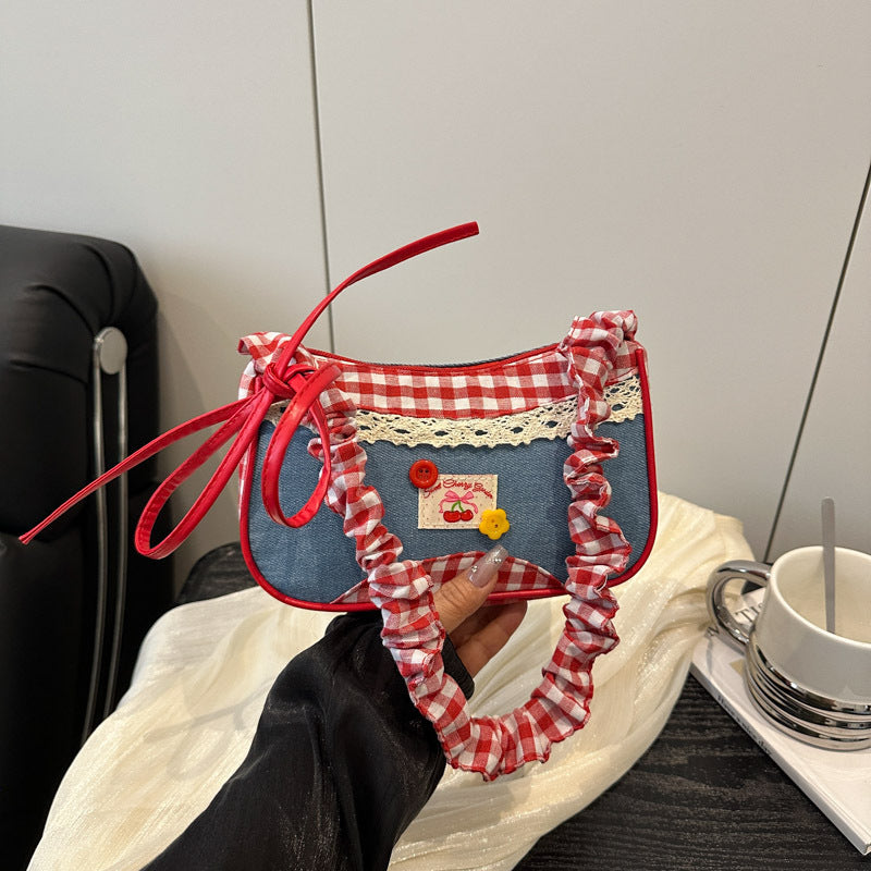 Retro Gingham Mini Crossbody Bag Stornfield