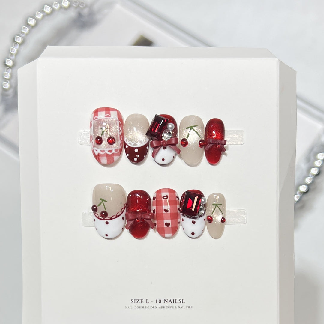 Themed Press-On Nail Art Set with Hello Kitty Designs Stornfield