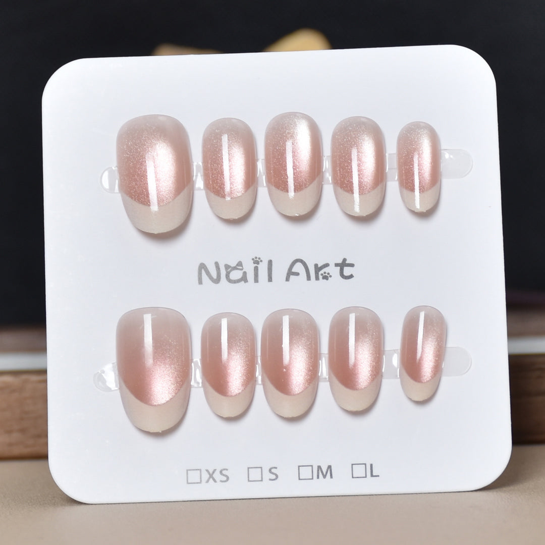 Luxury French Tip Press-On Nails Stornfield