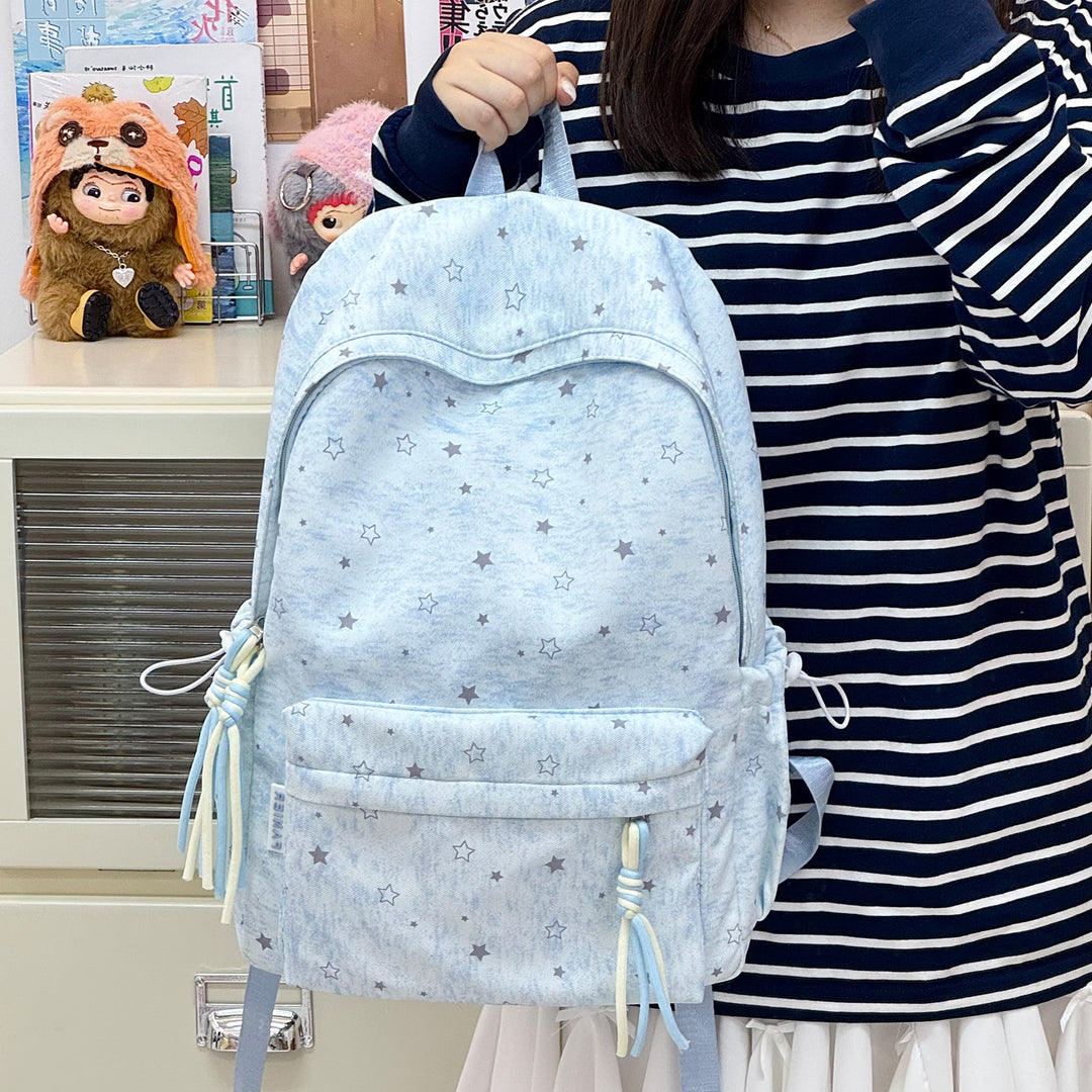 Durable Star-Patterned Casual Backpack Stornfield