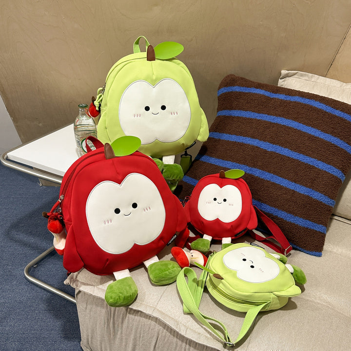 Plush backpack with apple motif Stornfield