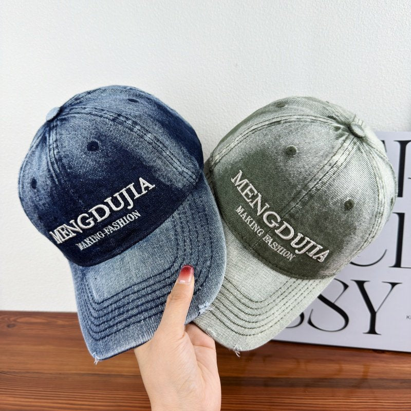 Men's Distressed Denim Baseball Cap Stornfield 1784270408