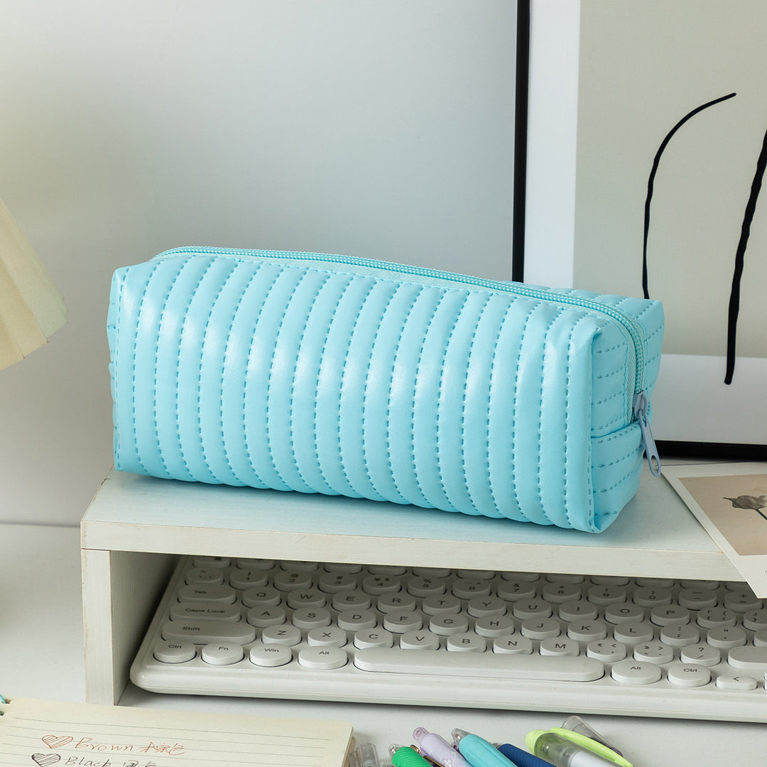 Textured Zippered Pencil Case Stornfield