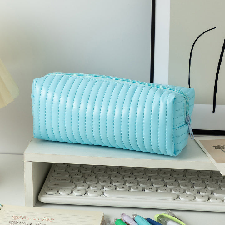 Textured Zippered Pencil Case Stornfield