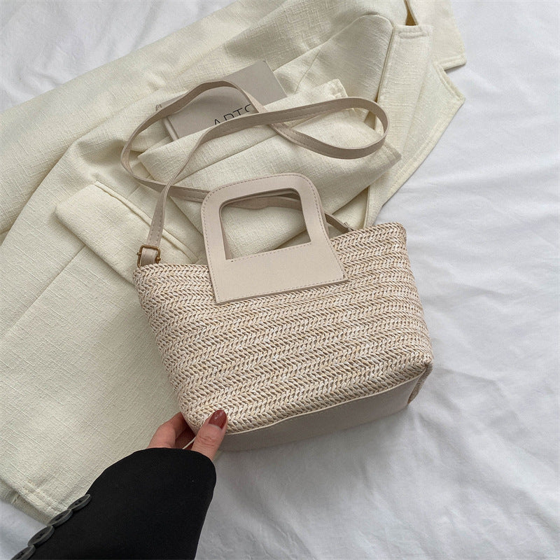 Modern Textured Woven Handheld Bag Stornfield