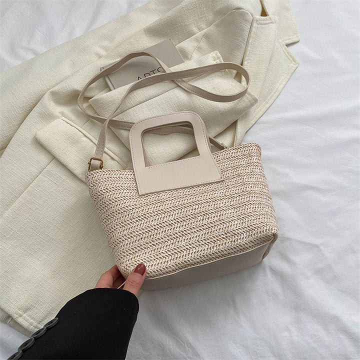 Modern Textured Woven Handheld Bag Stornfield