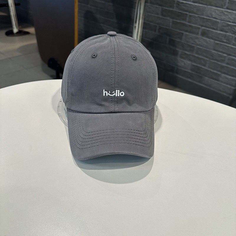Unisex Casual Cotton Baseball Cap with Embroidered Message Stornfield