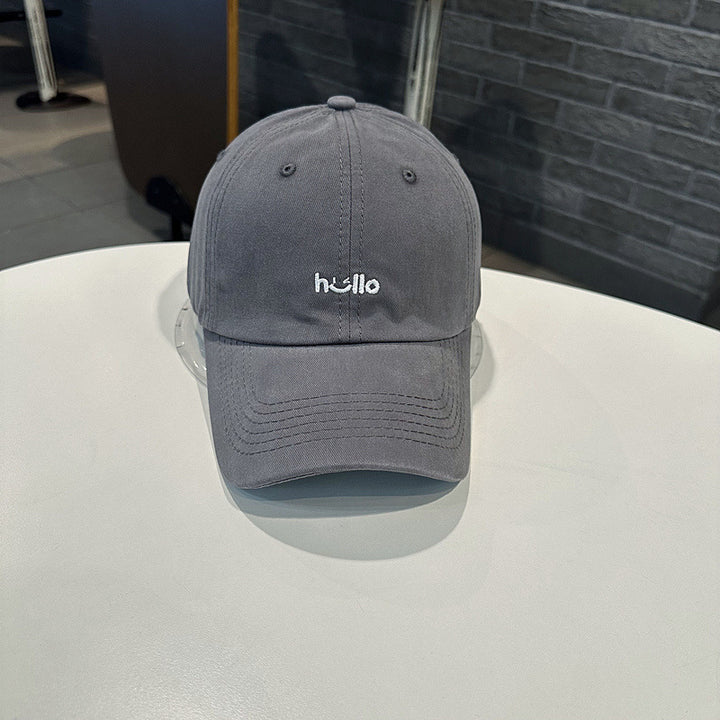 Unisex Casual Cotton Baseball Cap with Embroidered Message Stornfield