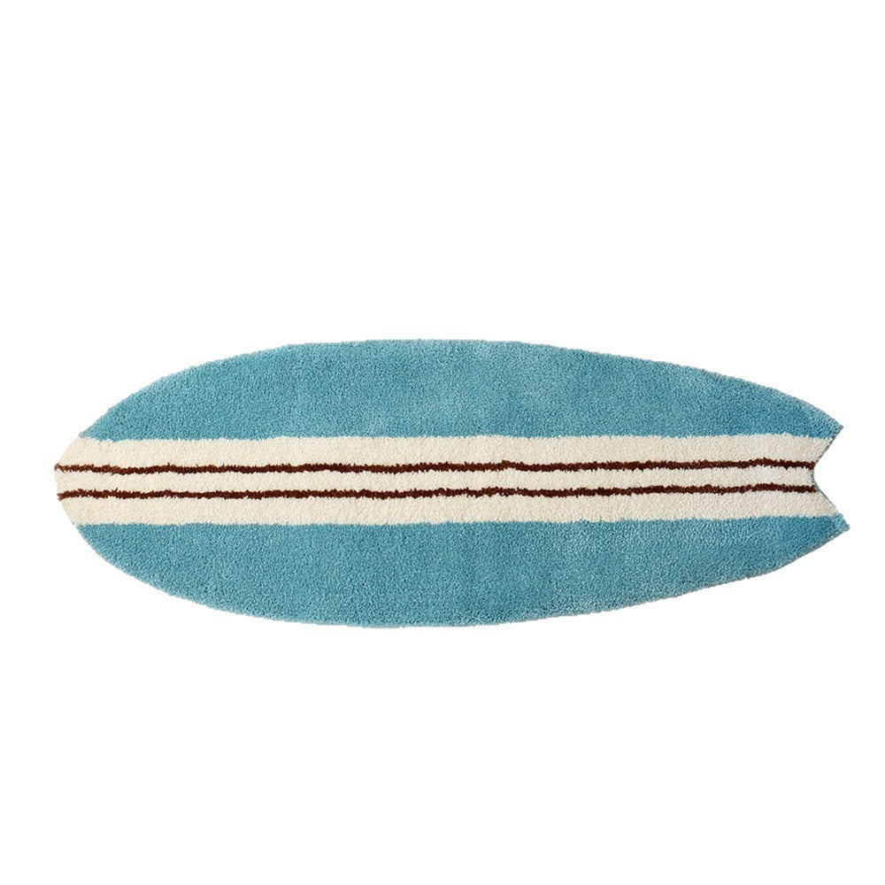 Surfboard-Shaped Decorative Bath Mat Stornfield
