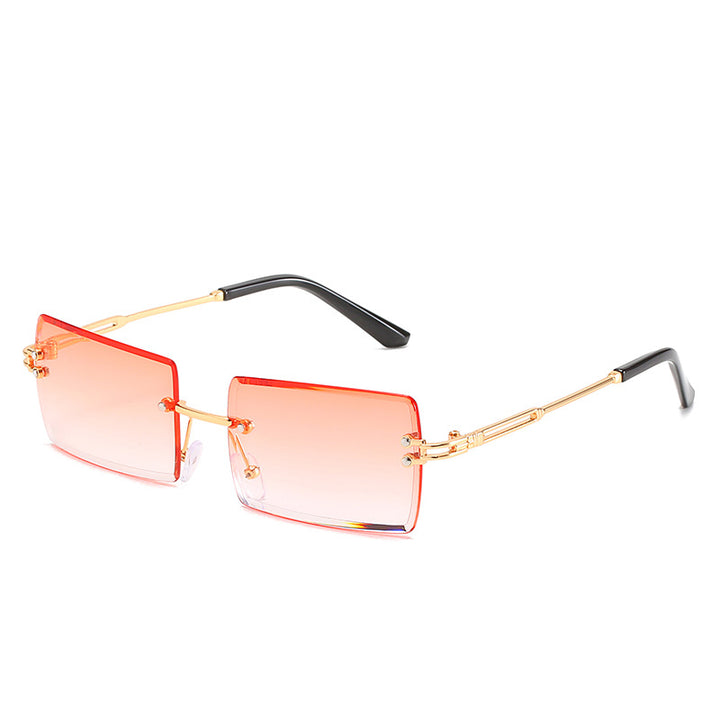 Women's stylish sunglasses with unique rectangular frame and sparkling details Stornfield