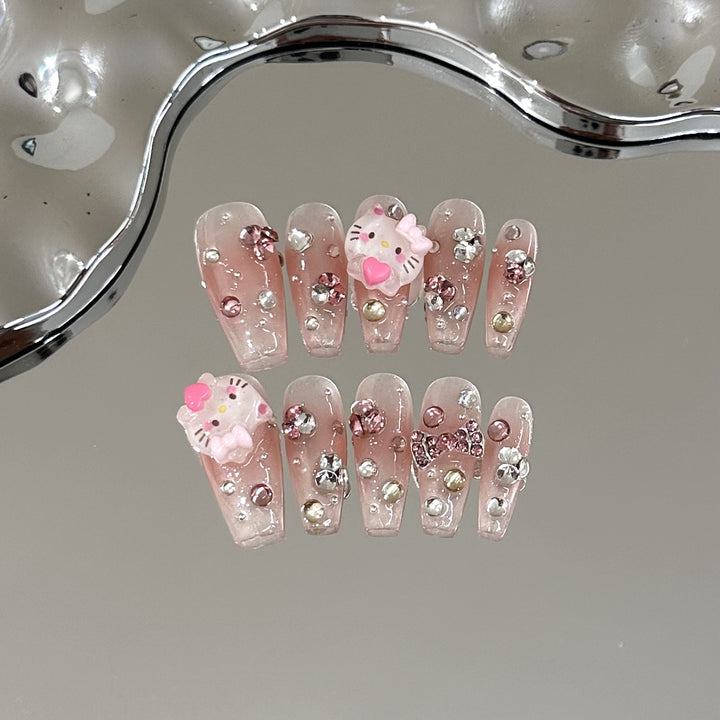 Whimsical Character-Themed Press-On Nail Set