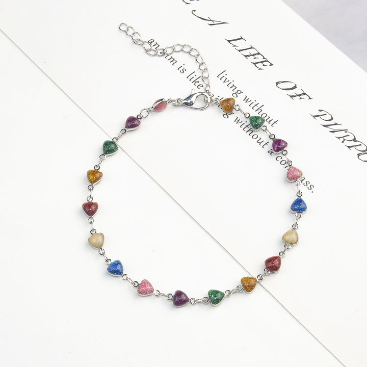 Heart-Shaped Beaded Anklet Stornfield
