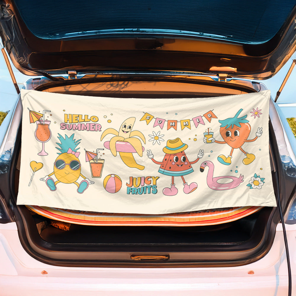 Trunk mat in creative flamingo design Stornfield