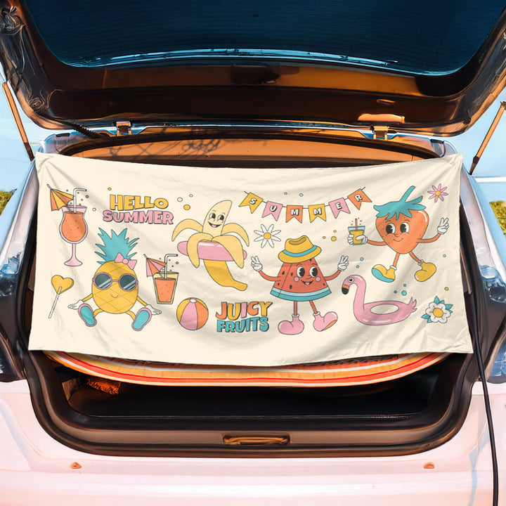 Trunk mat in creative flamingo design Stornfield