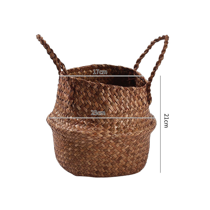 Handwoven Natural Fiber Storage Basket Stornfield