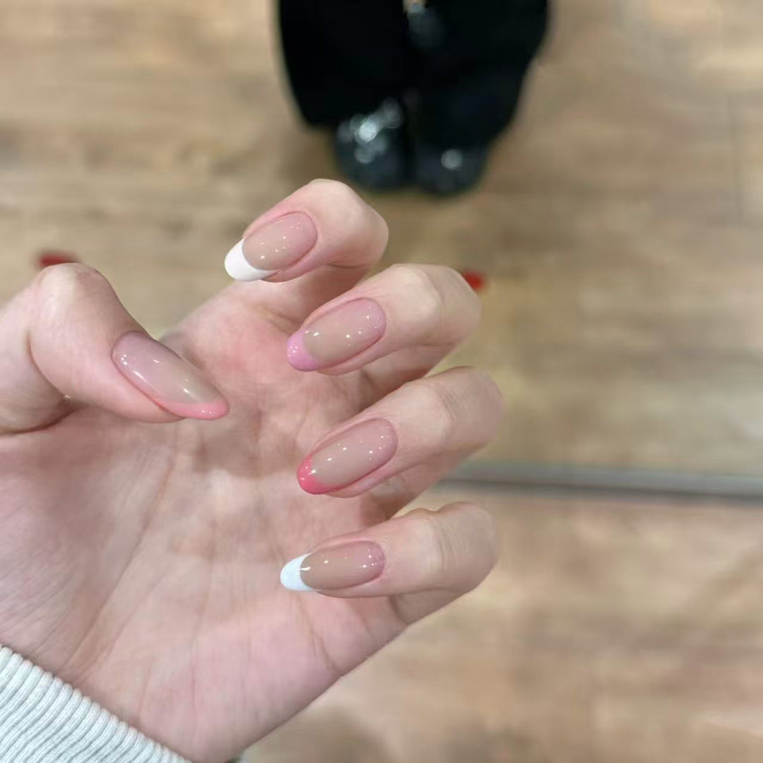 Elegant Ombre French Tip Nail Extensions Stornfield