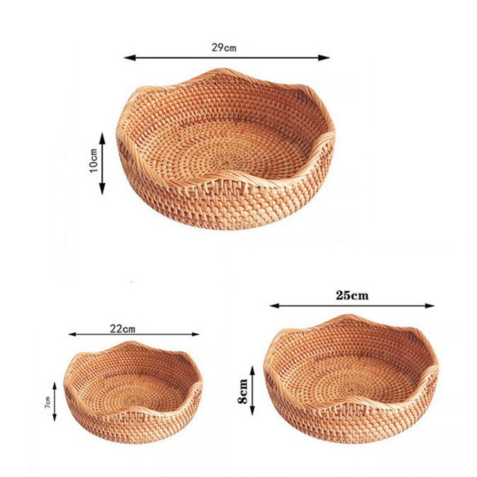 Handcrafted Round Woven Storage Basket Stornfield