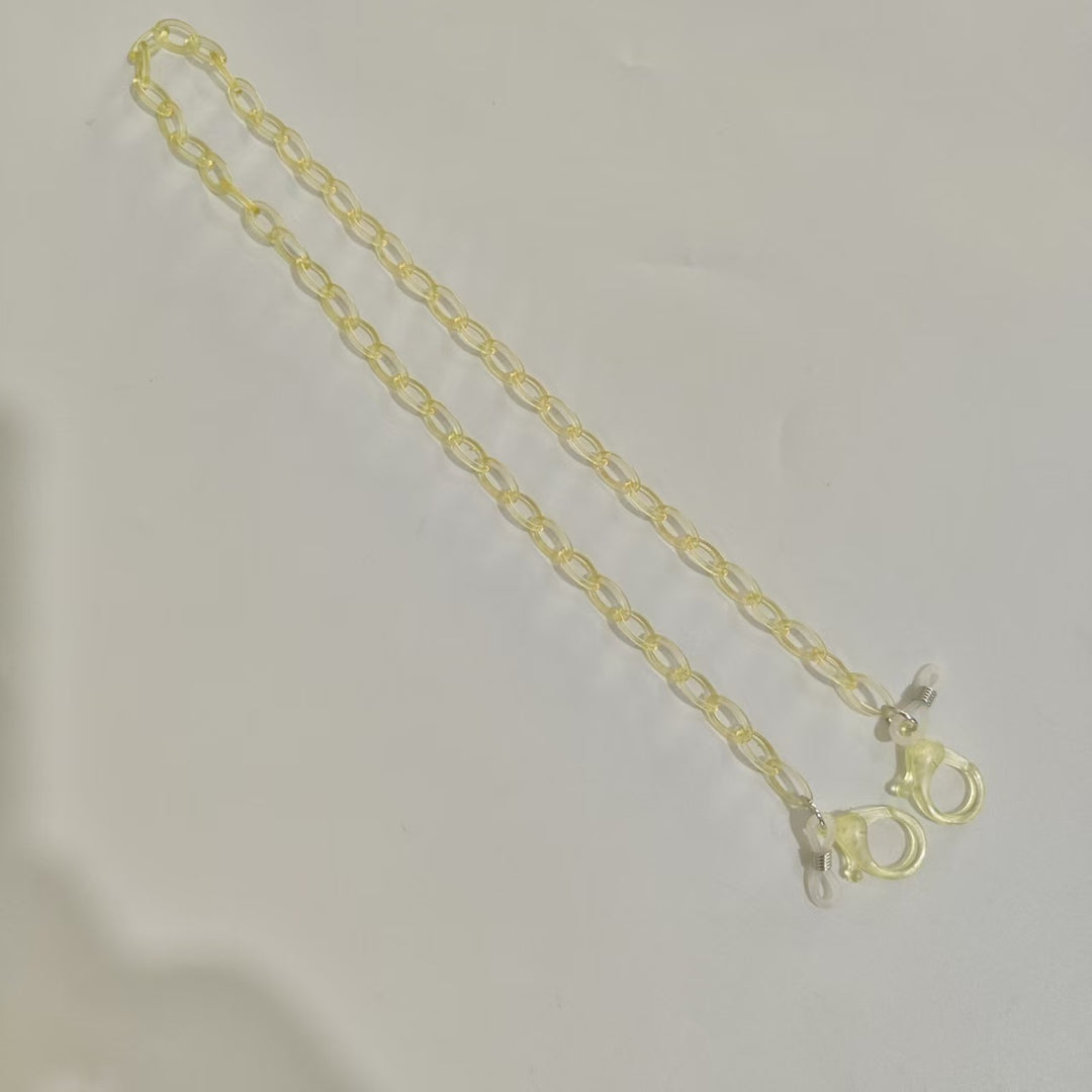 Handmade Glasses Holder Chain Made of Transparent Material Stornfield
