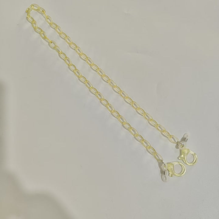 Handmade Glasses Holder Chain Made of Transparent Material Stornfield