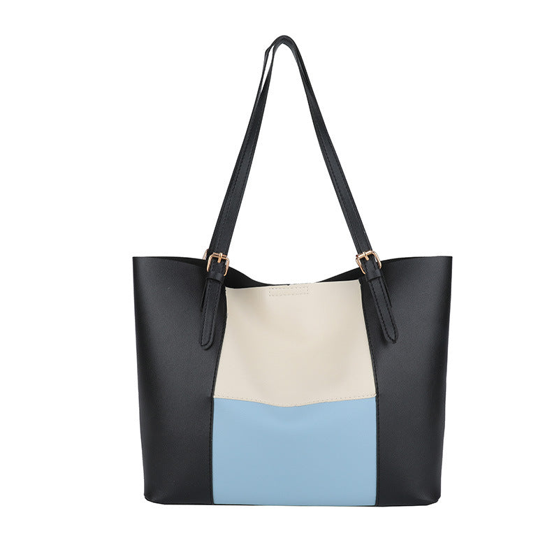 Versatile Color Block Tote Bag Stornfield