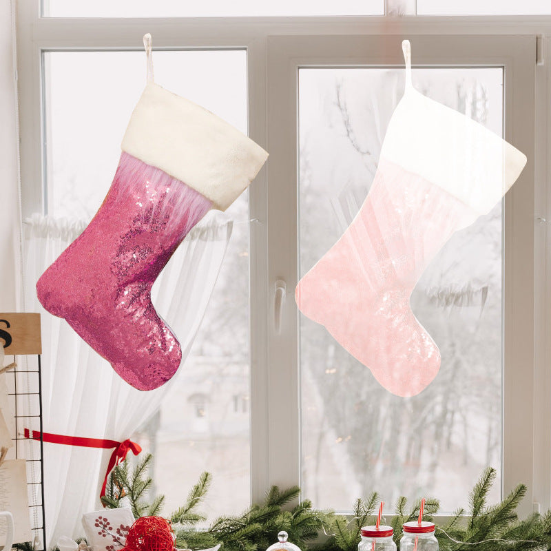 Decorative Sequin Christmas Stockings