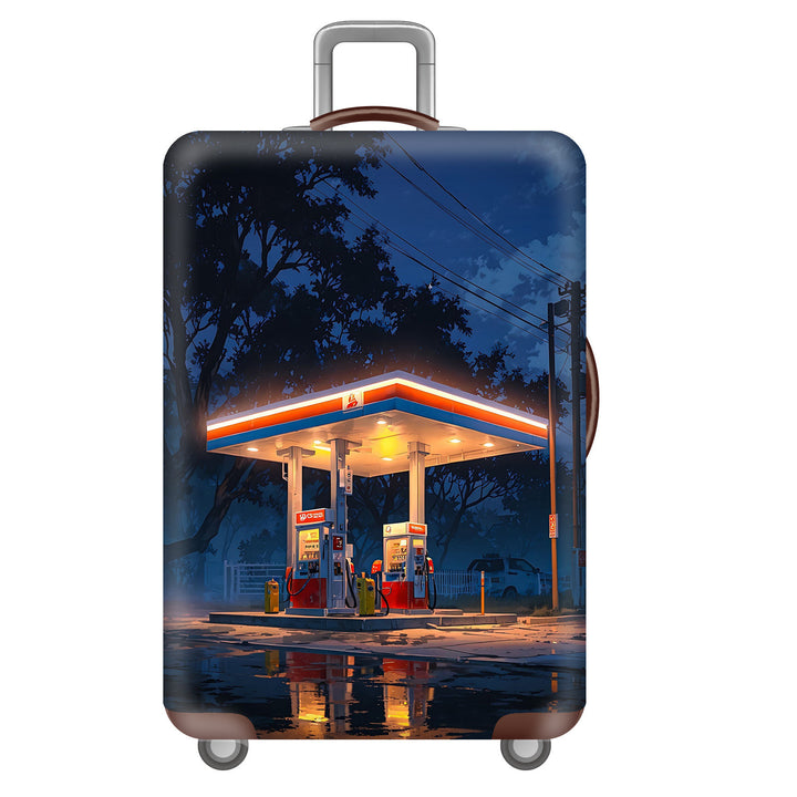 Unisex Hard-shell Suitcase with Impressive Futuristic City Design Stornfield