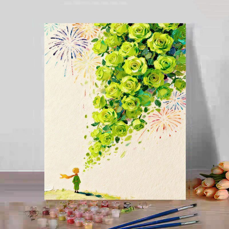 Floral Fantasy Art Canvas Print Stornfield