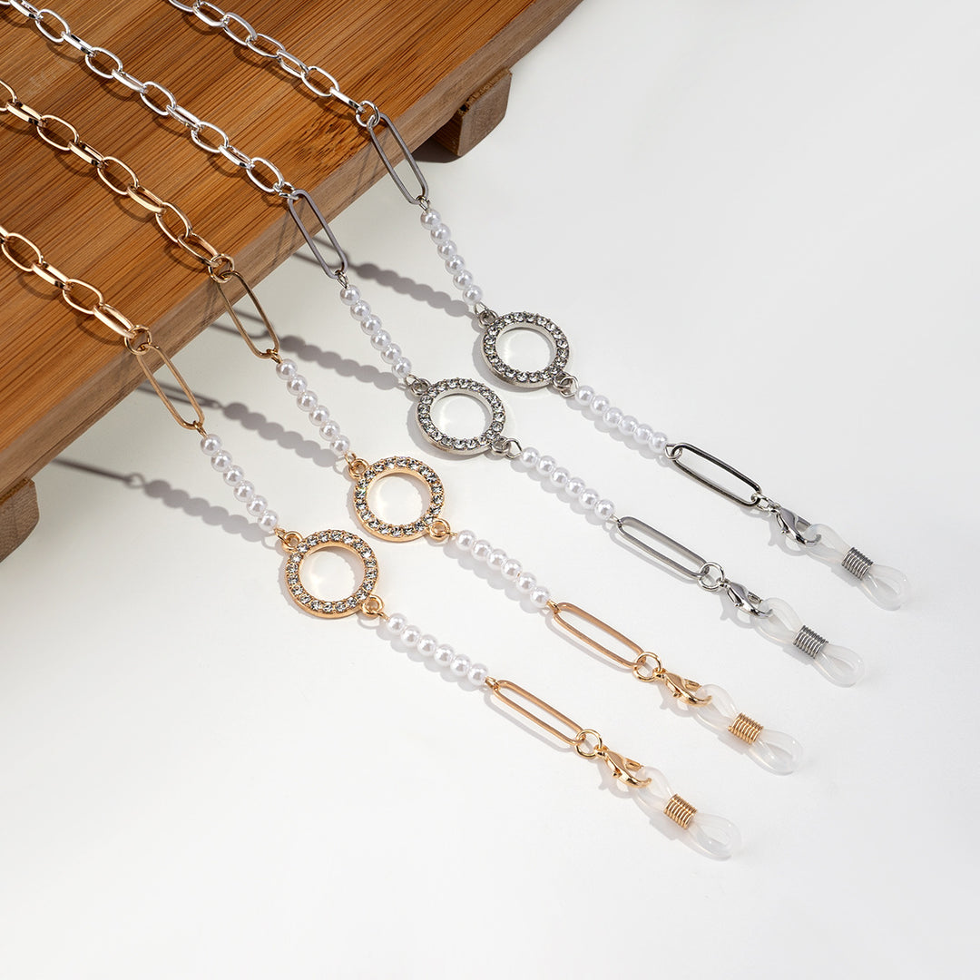 Decorative Pearl-Linked Eyewear Chain Stornfield