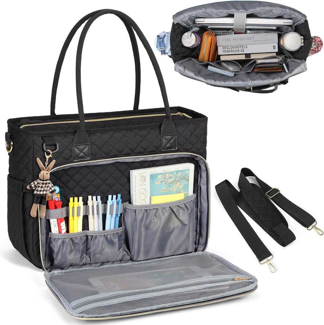 Padded Multi-functional Handbag with Organizer Stornfield
