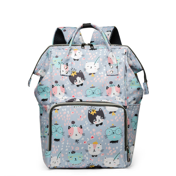 Cat-Themed Multi-Compartment Backpack Stornfield