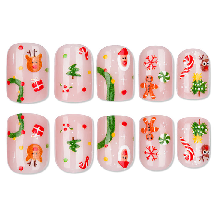 Festive Holiday-Themed Nail Art