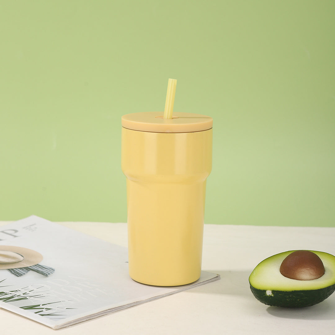 Unisex Insulated Drinking Cup with Dust Protection Lid and Straw Stornfield