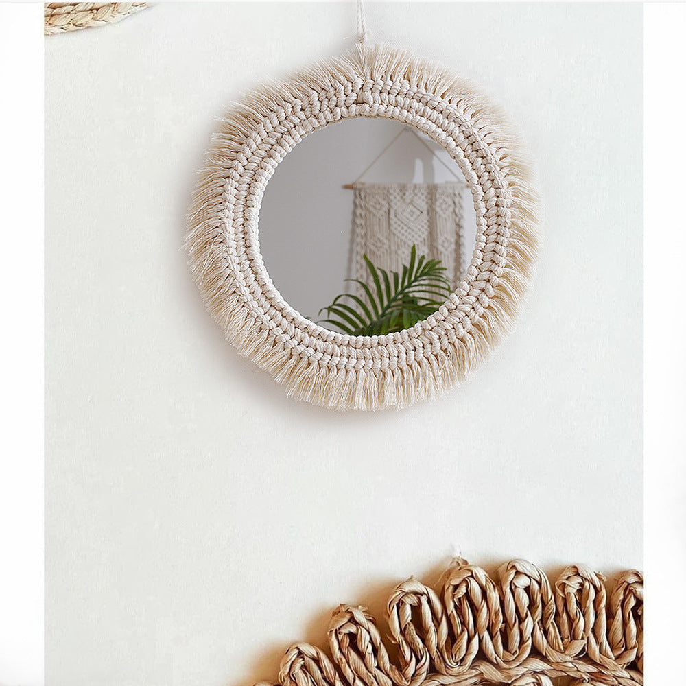 Decorative Macrame Wall Mirror Stornfield