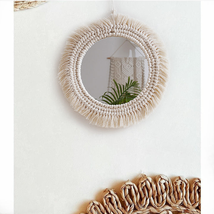 Decorative Macrame Wall Mirror Stornfield