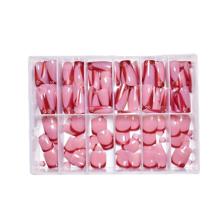 Heart-Design Press-On Nail Art Stornfield