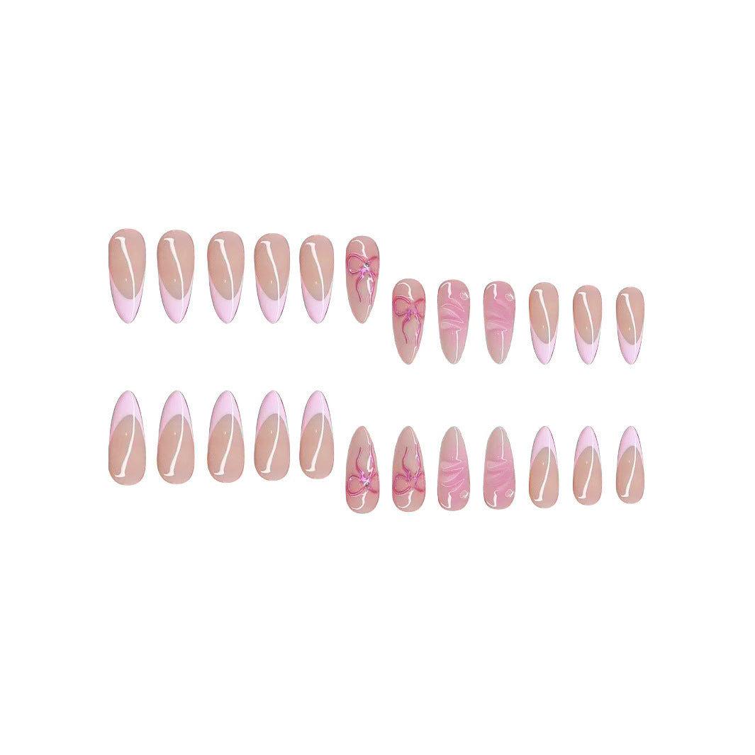 Premium Artistic Stiletto Press-On Nail Set Stornfield