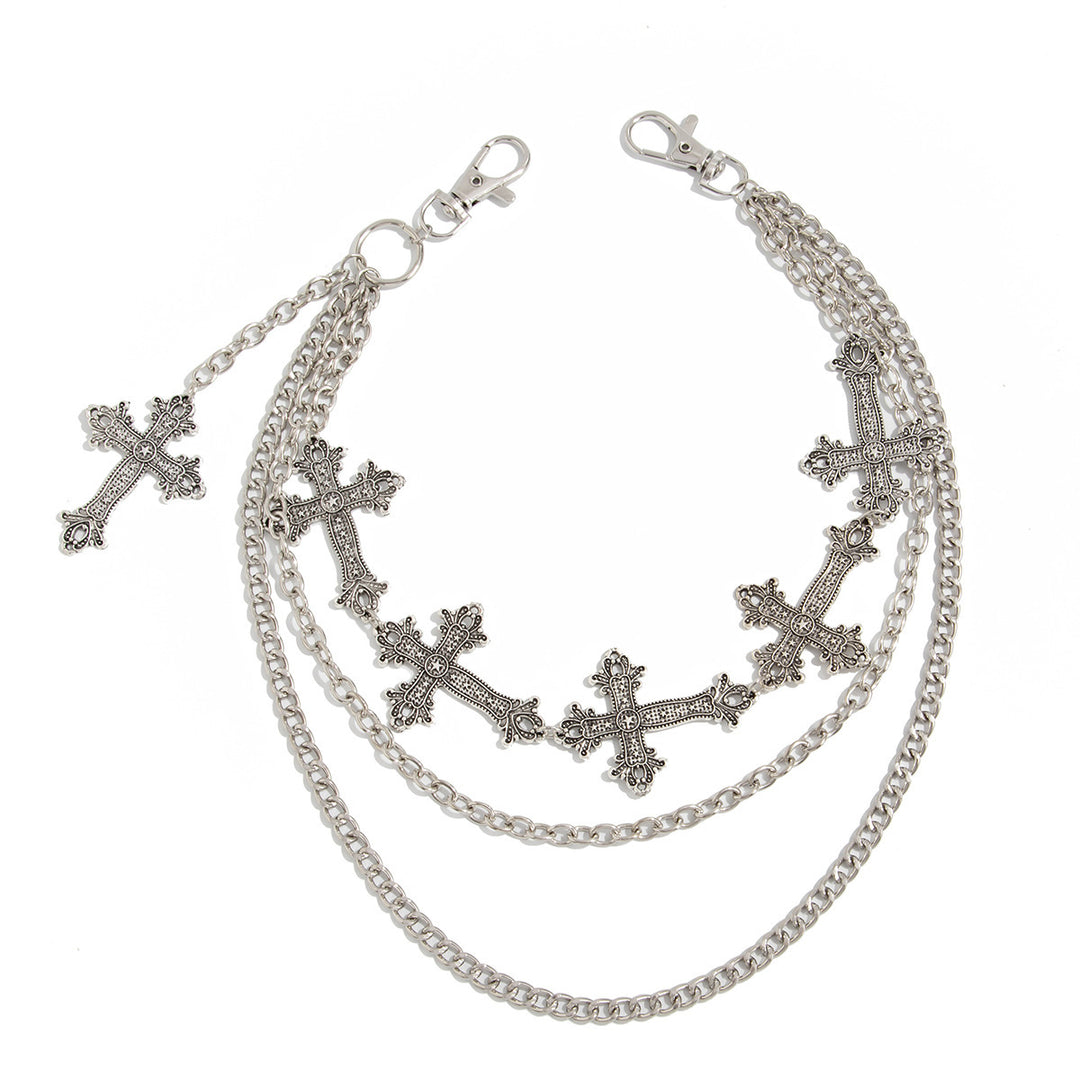 Fashionable chain belt with cross pendants Stornfield
