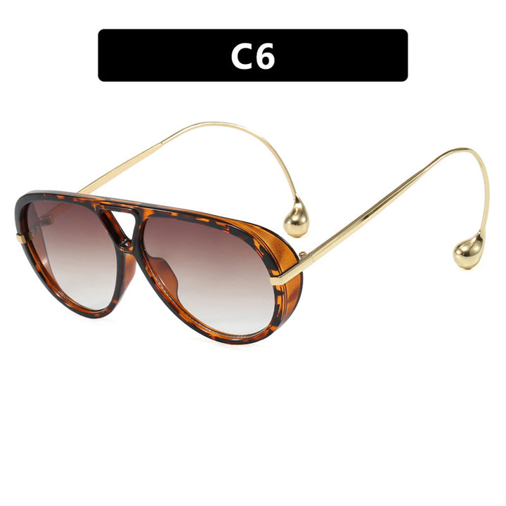 Women's stylish pilot sunglasses with luxurious metal frame Stornfield