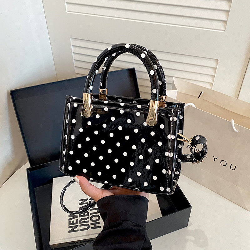 WoChic Polka Dot Handheld Satchel Bag Stornfield