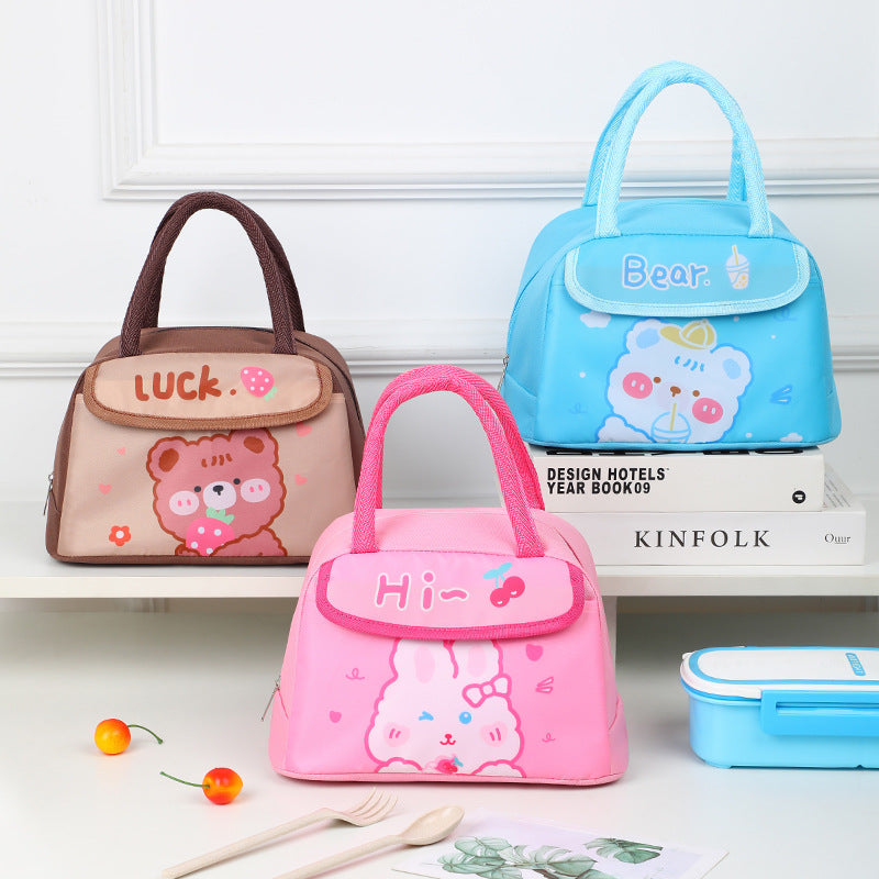 Cute Animal Character Insulated Lunch Bag