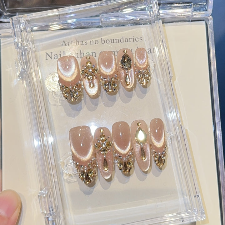 Glamorous artificial nails with glitter details Stornfield