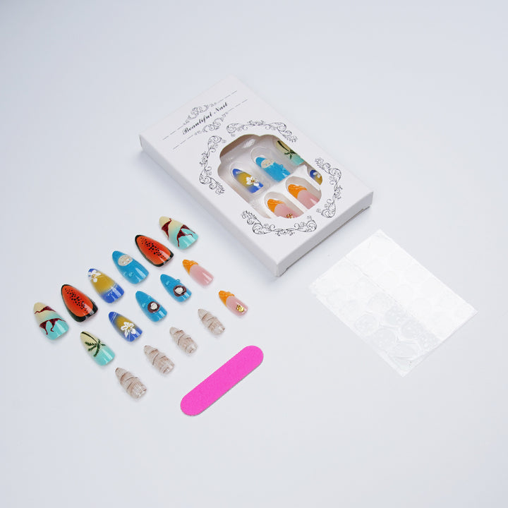 Nail art set with maritime motif Stornfield