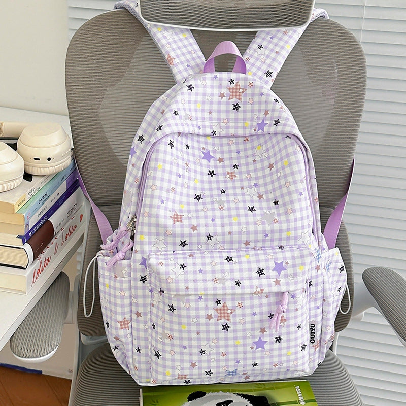 Cute Star Print Backpack