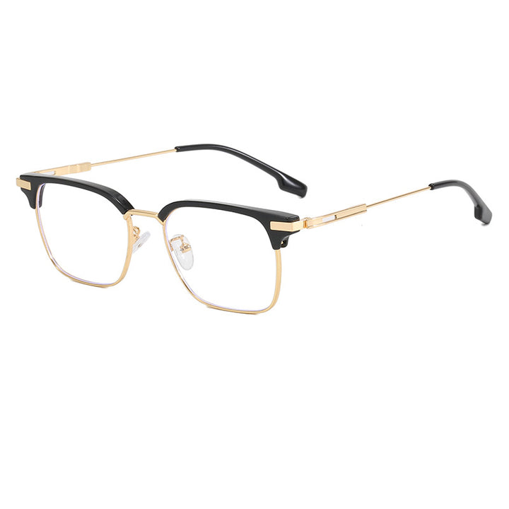 Women's square sunglasses with lightweight metal frame and wide temples Stornfield
