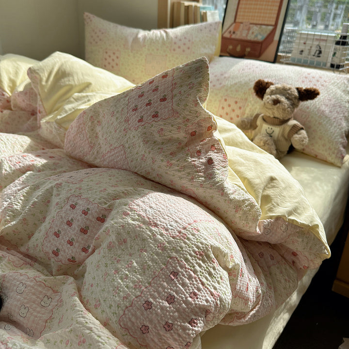 Playful Cartoon Dog Themed Bedding Set