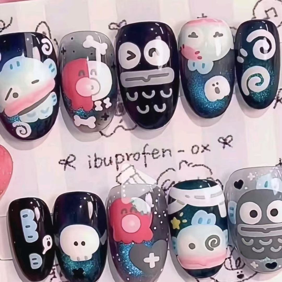 Creative Cartoon Press-On Nail Art Stornfield