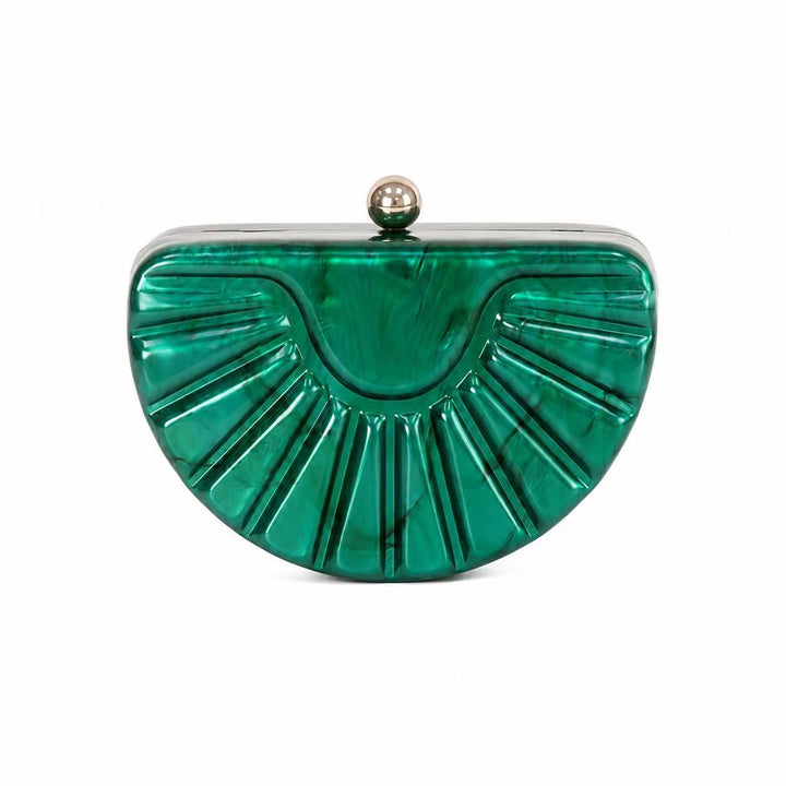 Decorative Geometric Acrylic Clutch