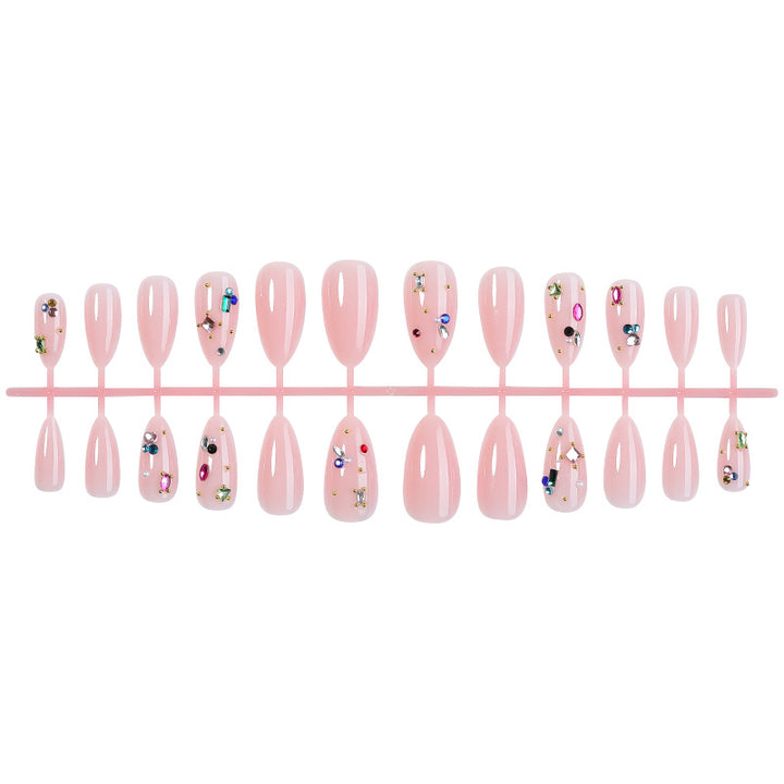 Decorative Gemstone Press-On Nail Art Set Stornfield