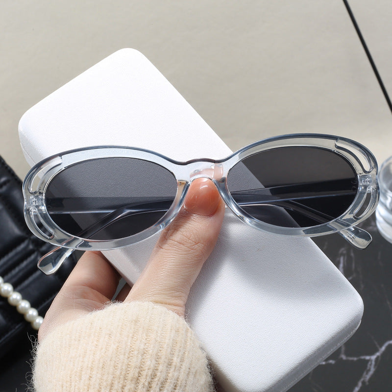 Women's fashionable sunglasses with oval frame and unique design Stornfield