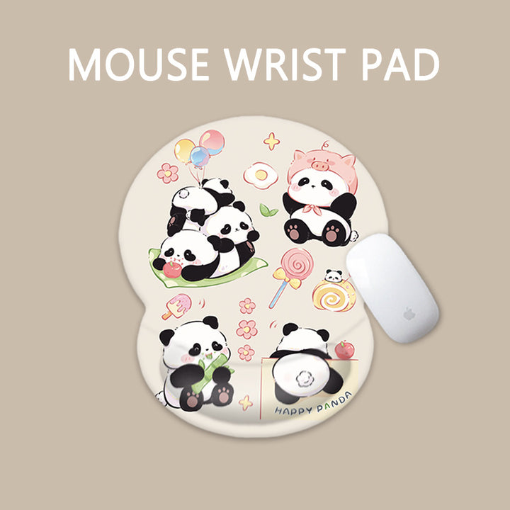 Cartoon-Themed Ergonomic Mouse Wrist Pad